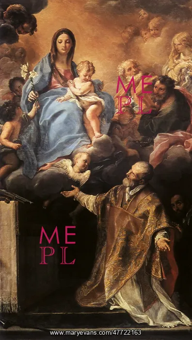 : The Madonna Appearing to Saint Philip Neri : The Madonna Appearing to Saint Philip Neri