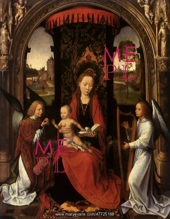  : Madonna and Child with Angels, by Memling