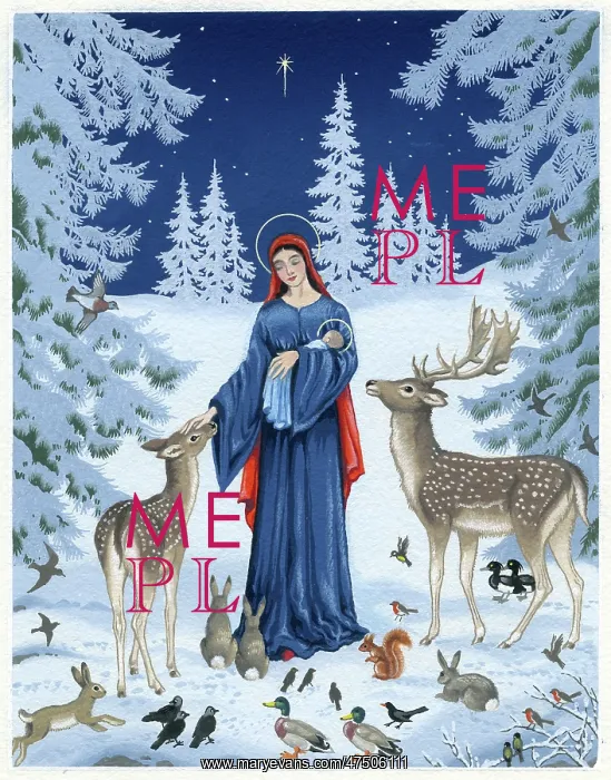 : Madonna and Child with animals : Madonna and Child with animals