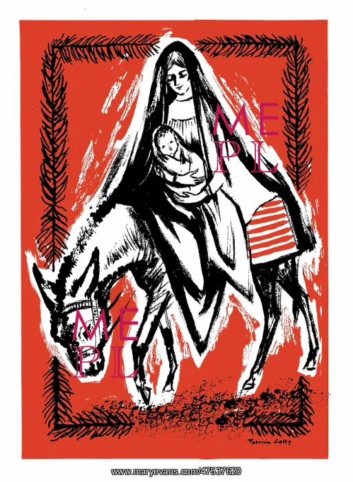 : Madonna and Child on donkey : Madonna and Child on donkey