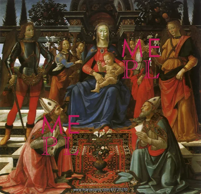 : Madonna and Child Enthroned : Madonna and Child Enthroned