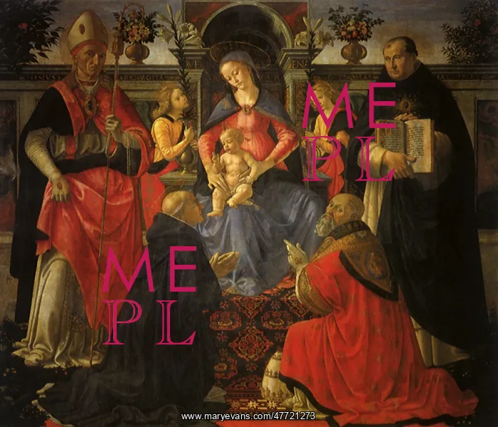  : Madonna and Child Enthroned
