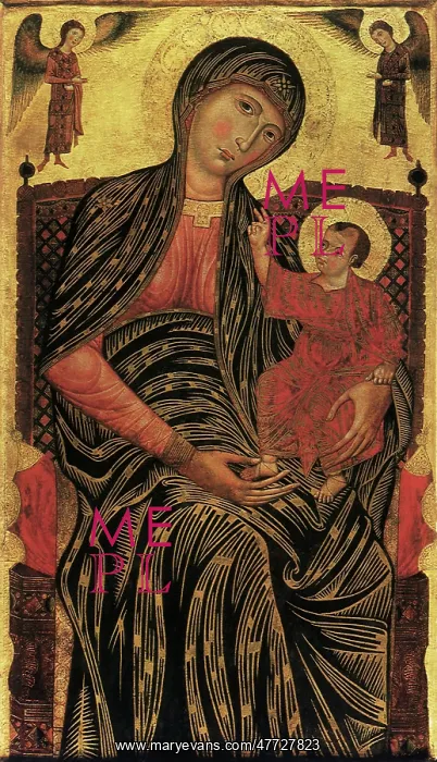 : Madonna and Child Enthroned with Two Angels : Madonna and Child Enthroned with Two Angels