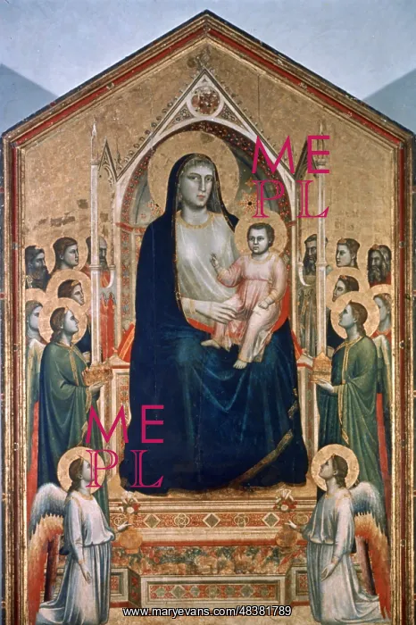 : Madonna and Child Enthroned, by Giotto : Madonna and Child Enthroned, by Giotto
