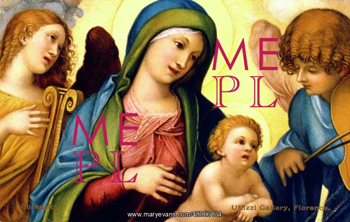 : Madonna and Child in Glory by Correggio : Madonna and Child in Glory by Correggio