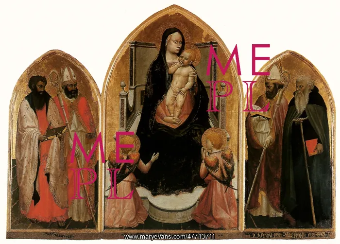: Madonna and Child, by Masaccio : Madonna and Child, by Masaccio