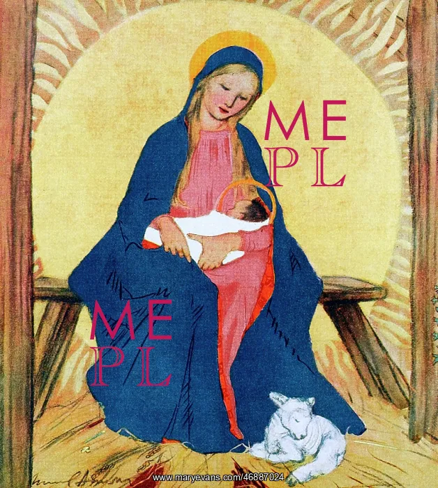 : Madonna and Child by Muriel Dawson : Madonna and Child by Muriel Dawson