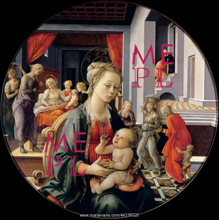: Madonna and Child, painting by : Madonna and Child, painting by
