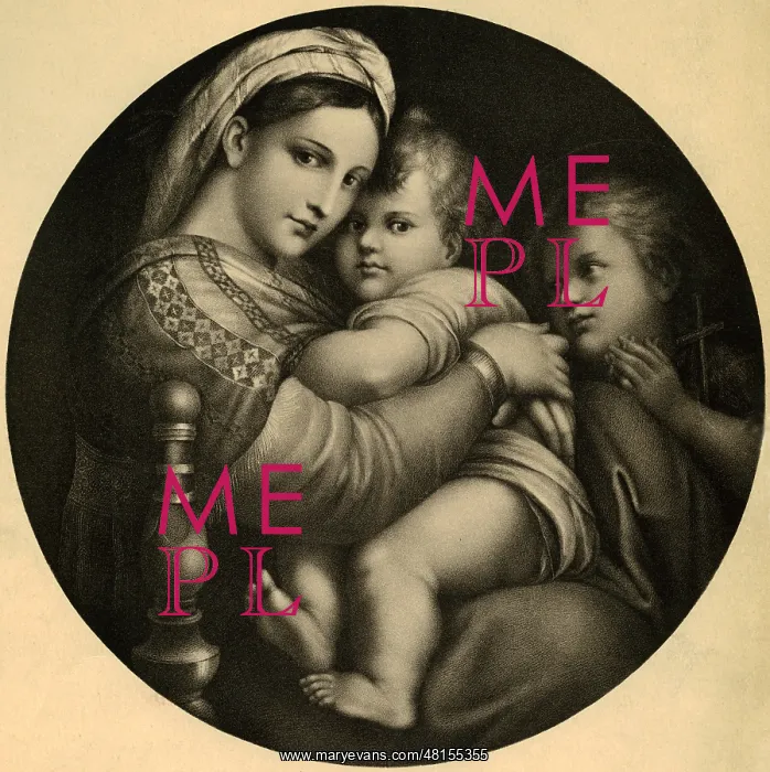 : Madonna and Child, after Raphael : Madonna and Child, after Raphael