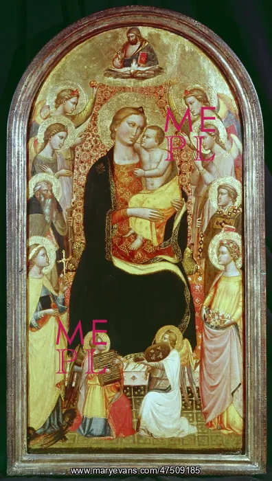 : Madonna and Child with Saints and Angels : Madonna and Child with Saints and Angels
