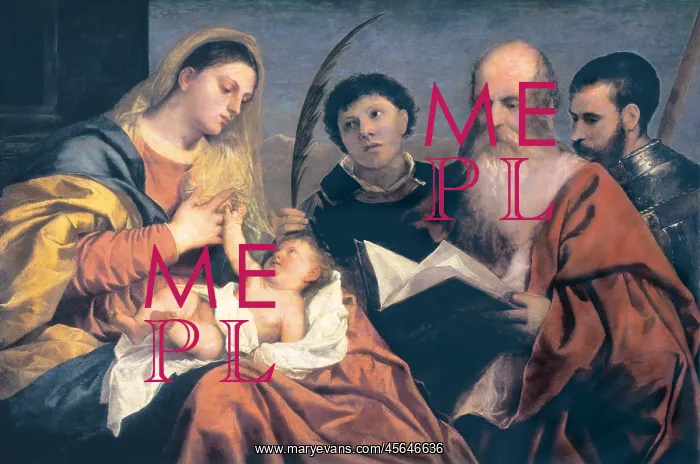 : Madonna with Child and Saints, by Titian : Madonna with Child and Saints, by Titian