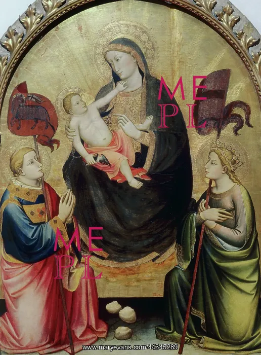 : Madonna and Child between St : Madonna and Child between St