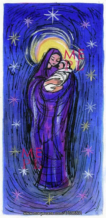  : Madonna and Child surrounded by stars