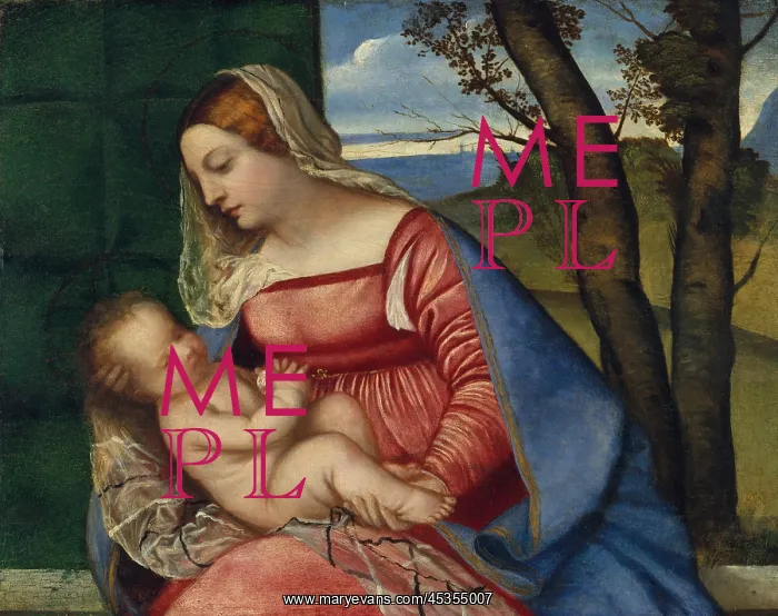 : Madonna and Child, by Titian : Madonna and Child, by Titian