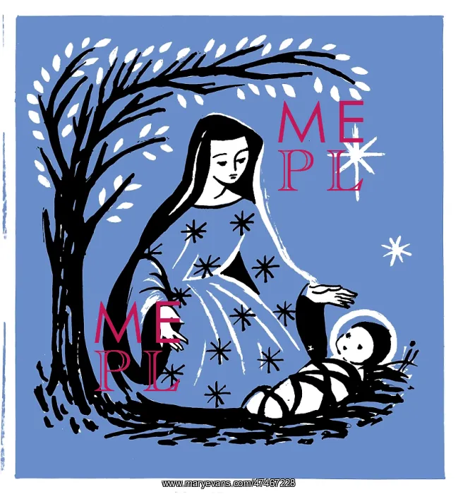 : Madonna and Child ? under tree with stars : Madonna and Child ? under tree with stars