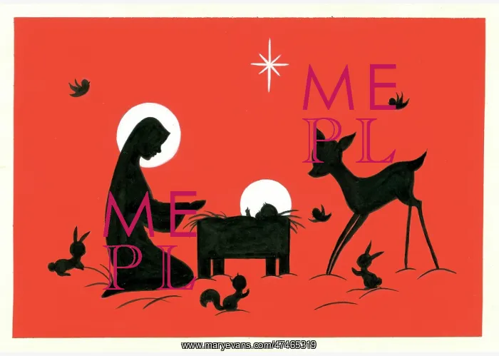 : Madonna and Child - two-colour design : Madonna and Child - two-colour design