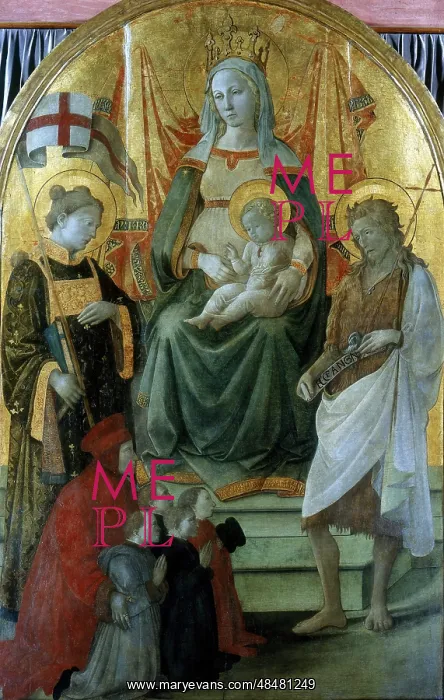 : Madonna del Ceppo'. Virgin and Child enthroned : Madonna del Ceppo'. Virgin and Child enthroned