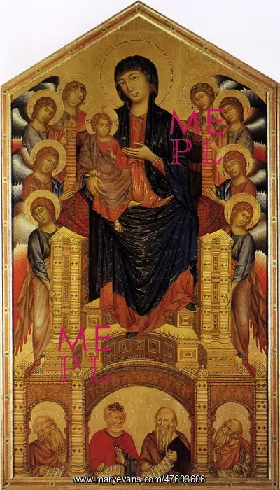 : Madonna Enthroned, by Cimabue : Madonna Enthroned, by Cimabue