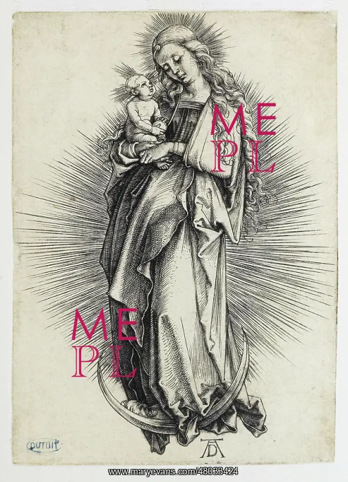 : Madonna with long hair : Madonna with long hair
