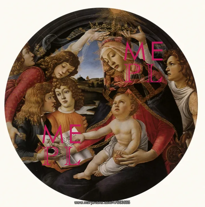 : Madonna of the Magnificant, by Botticelli : Madonna of the Magnificant, by Botticelli