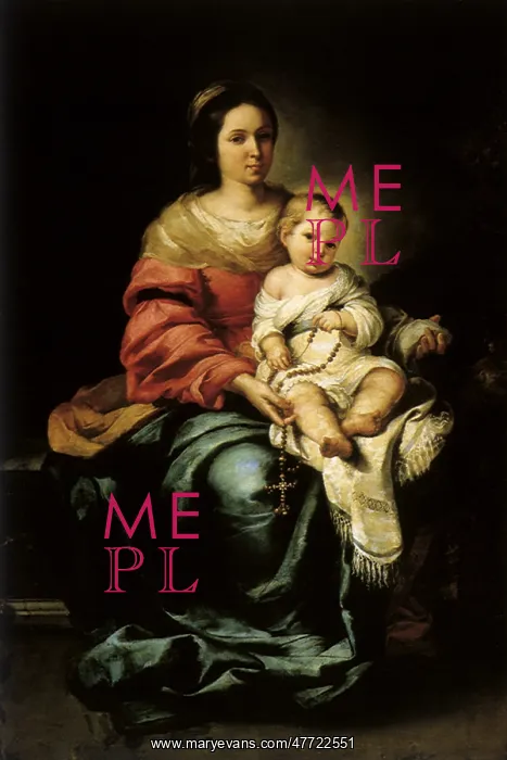 : Madonna of the Rosary, by Murillo : Madonna of the Rosary, by Murillo