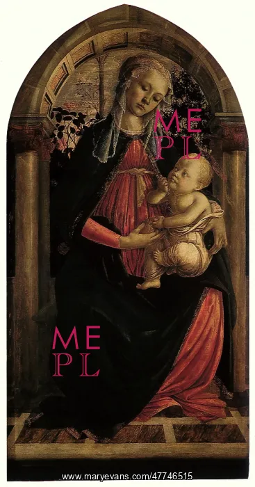 : Madonna of the Rose Garden, by Botticelli : Madonna of the Rose Garden, by Botticelli
