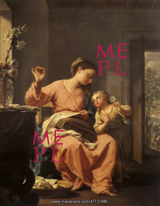  : Madonna Sewing with Child