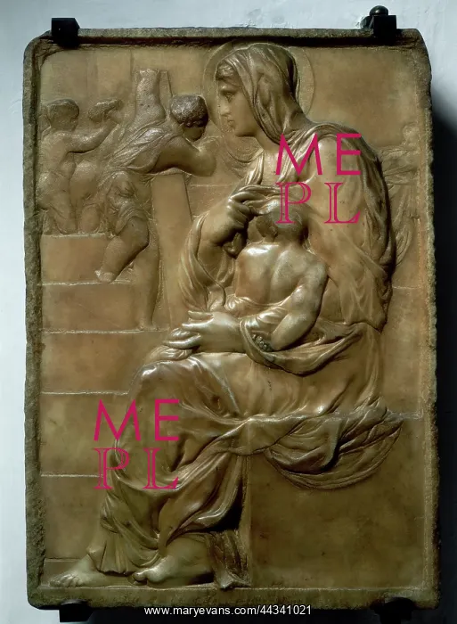 : Madonna of the Staircase, relief : Madonna of the Staircase, relief