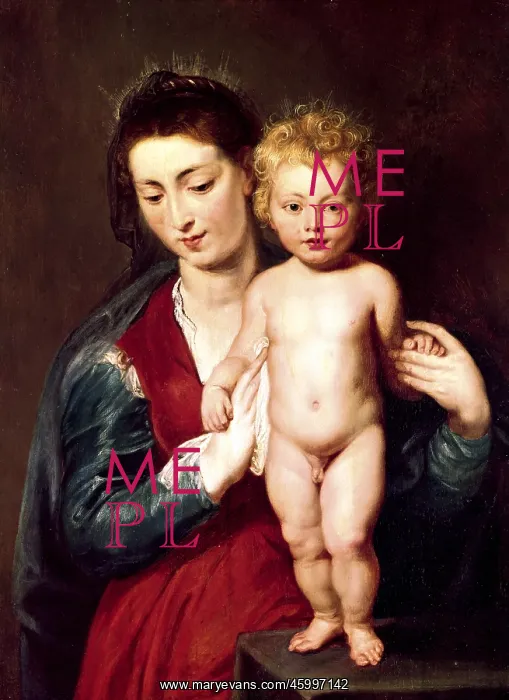 : Madonna with standing child, by Rubens : Madonna with standing child, by Rubens