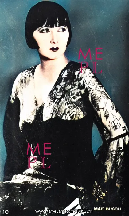 : MAE BUSCH. Miss Mae Busch, American film star : MAE BUSCH. Miss Mae Busch, American film star