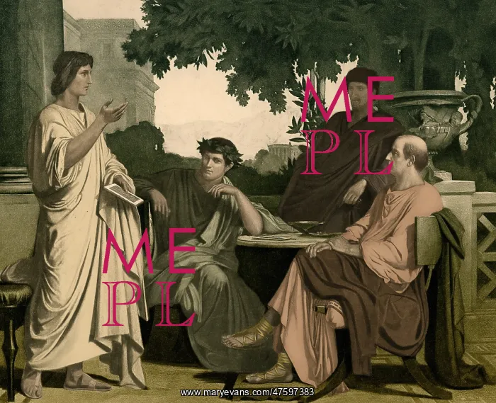 : Maecenas with Virgil, Horace and Varius : Maecenas with Virgil, Horace and Varius
