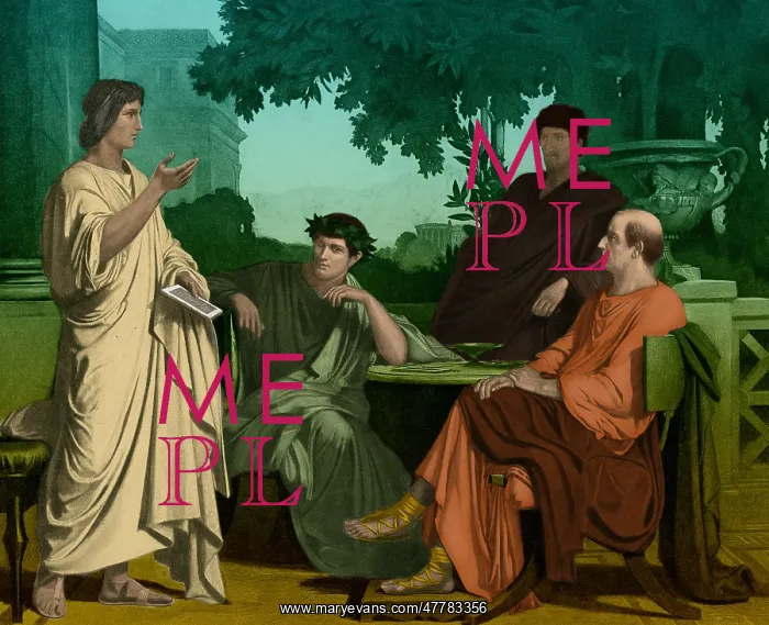 : Maecenas with Virgil, Horace and Varius : Maecenas with Virgil, Horace and Varius