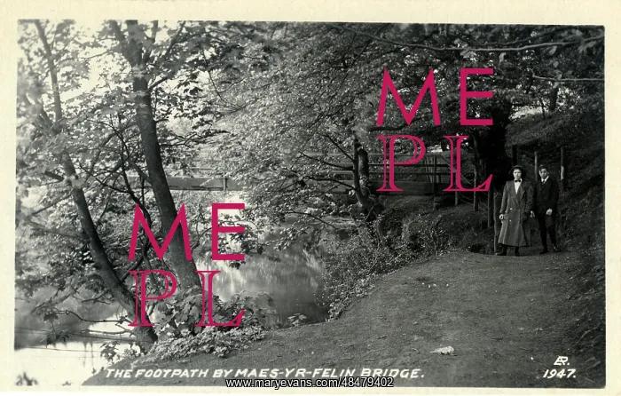 : Maes-yr-Felin Bridge & Footpath, Pontyclun, Monmouthshire : Maes-yr-Felin Bridge & Footpath, Pontyclun, Monmouthshire
