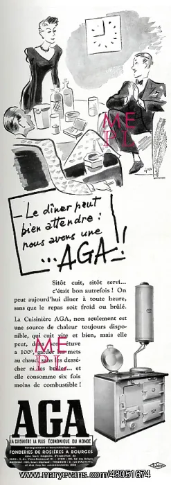 : Magazine Advertisement for AGA kitchen ranges : Magazine Advertisement for AGA kitchen ranges