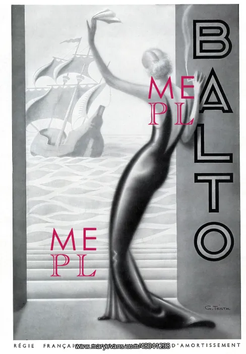 : Magazine Advertisement for Balto cigarettes : Magazine Advertisement for Balto cigarettes