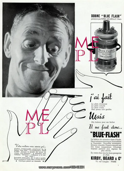 : Magazine Advertisement for Blue Flash safety equipment : Magazine Advertisement for Blue Flash safety equipment