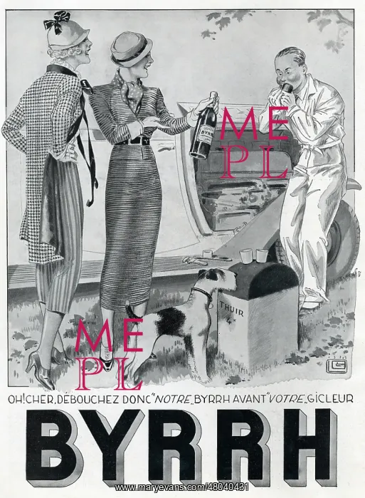 : Magazine Advertisement for Byrrh aperitif : Magazine Advertisement for Byrrh aperitif