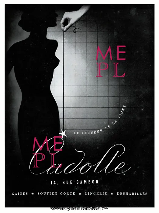 : Magazine Advertisement for Cadolle underwear : Magazine Advertisement for Cadolle underwear