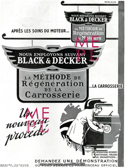 : Magazine Advertisement for car bodywork renovation : Magazine Advertisement for car bodywork renovation