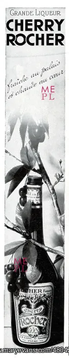 : Magazine Advertisement for Cherry Rocher : Magazine Advertisement for Cherry Rocher