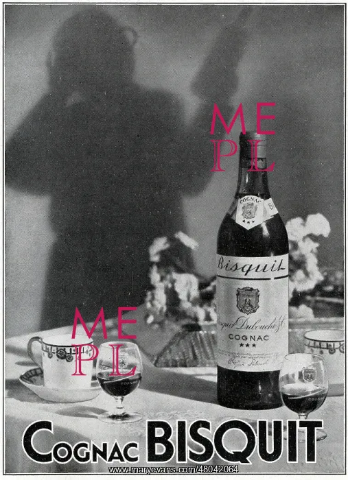 : Magazine Advertisement for Cognac Bisquit liqueur : Magazine Advertisement for Cognac Bisquit liqueur