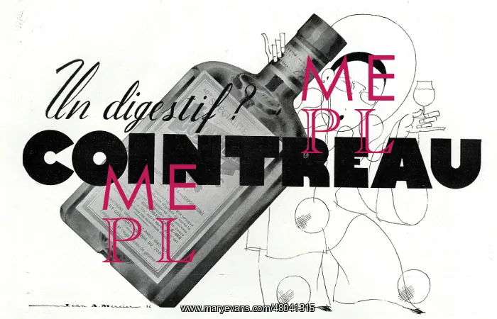 : Magazine Advertisement for Cointreau : Magazine Advertisement for Cointreau