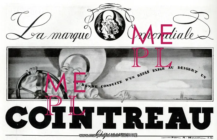 : Magazine Advertisement for Cointreau liqueur : Magazine Advertisement for Cointreau liqueur