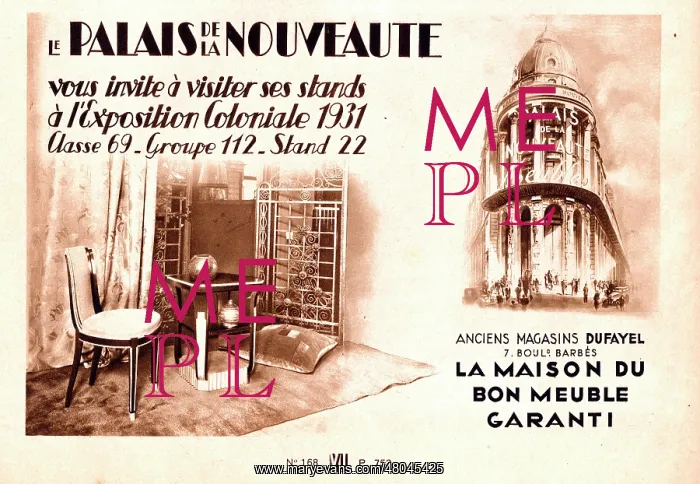 : Magazine Advertisement for Colonial Exhibition : Magazine Advertisement for Colonial Exhibition
