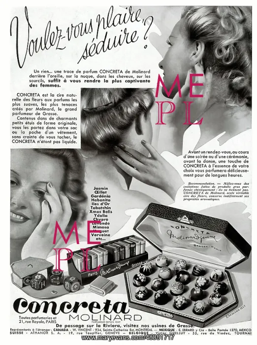  : Magazine Advertisement for Concreta perfumes