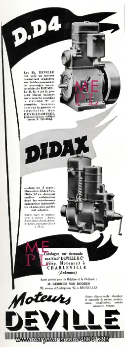 : Magazine Advertisement for Deville motors : Magazine Advertisement for Deville motors