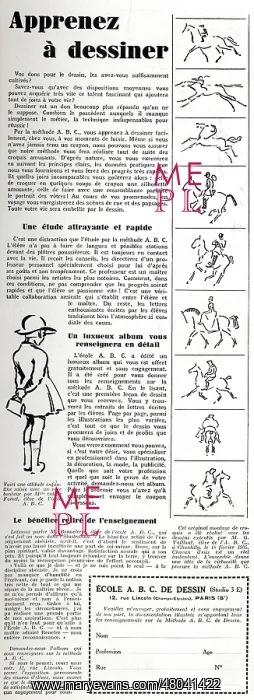 : Magazine Advertisement for drawing course : Magazine Advertisement for drawing course
