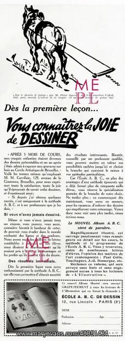 : Magazine Advertisement for drawing course : Magazine Advertisement for drawing course
