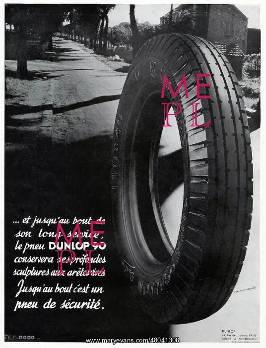 : Magazine Advertisement for the Dunlop 90 tyre : Magazine Advertisement for the Dunlop 90 tyre