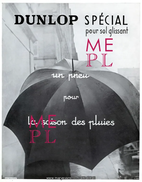 : Magazine Advertisement for Dunlop tyres : Magazine Advertisement for Dunlop tyres